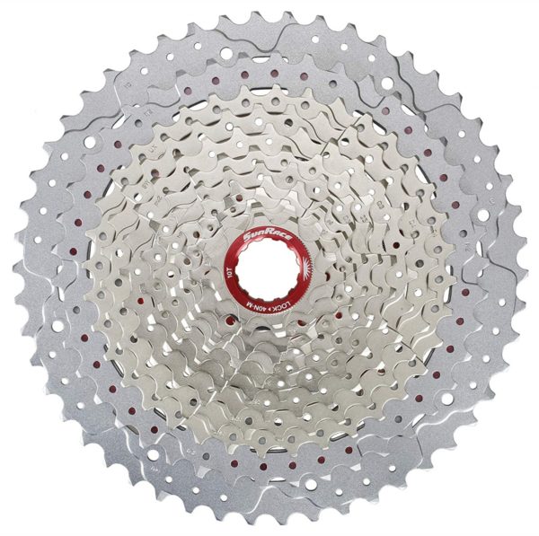 SUNRACE CASSETTA PIGNONI MZ91 SUPER LIGHT 12V SRAM XD 10-50T SILVER