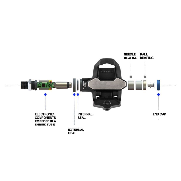 LOOK PEDALE EXACT DUAL POWERMETER con rilevatore di potenza SRM - immagine 7