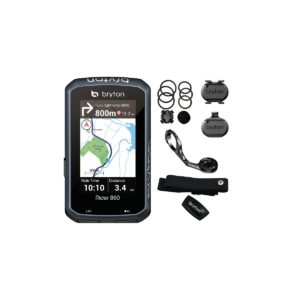 Ciclocomputer GPS bici BRYTON Rider 860T fascia cardio cadenza + velocità