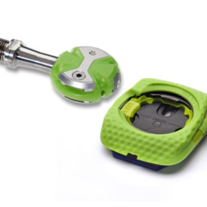 Pedali Speedplay Zero Titanium con tacchette Walkable Team verde