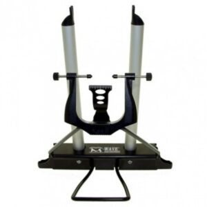 M-WAVE CAVALLETTO CENTRARUOTA CENTRATURA E CONTROLLO SIMULTANEO DI CIRCOLARITÀ IN ALTEZZA E LATERALE, RIPIEGABILE