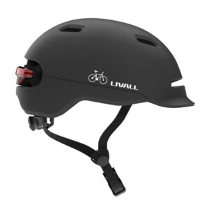 Livall C20 nero Casco da cittá con luce freno e allarme SOS