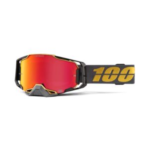 Maschera 100% Armega Falcon5 con lente a specchio HiPER rossa/blu