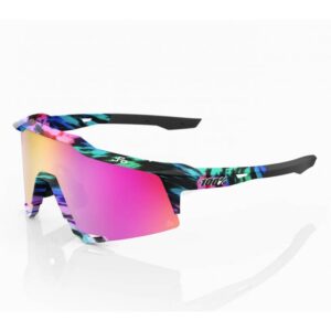 100% Occhiali speedcraft Soft tact tie Dye lente viola multilayer mirror Peter Sagan ltd