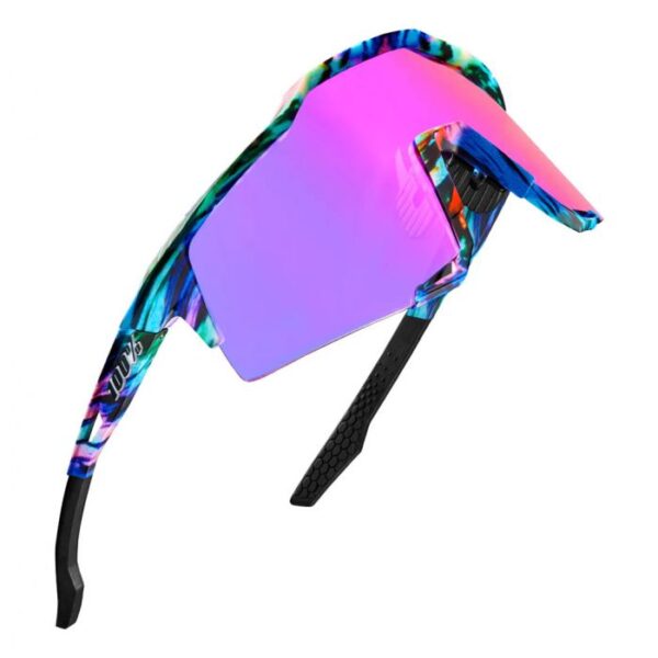 100% Occhiali speedcraft Soft tact tie Dye lente viola multilayer mirror Peter Sagan ltd - immagine 2