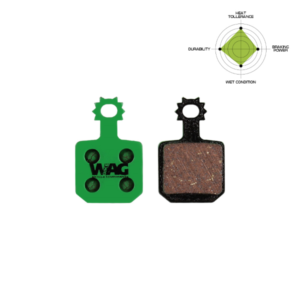 WAG Coppia pastigle freno MT7 mescola ebike (vite ritegno esclusa)