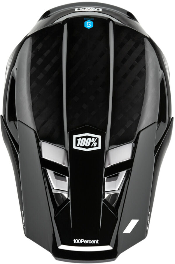 100% Casco Integrale Carbonio AirCraft 2 Nero Bianco - immagine 4