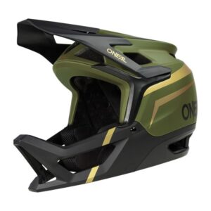 Casco MTB Oneal Transition Flash oliva nera